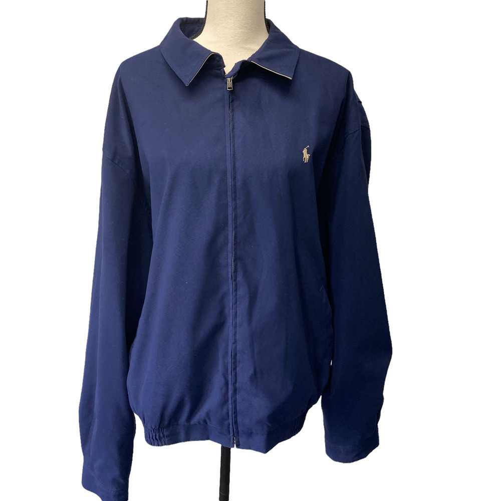 Polo Ralph Lauren zip bomber jacket blue